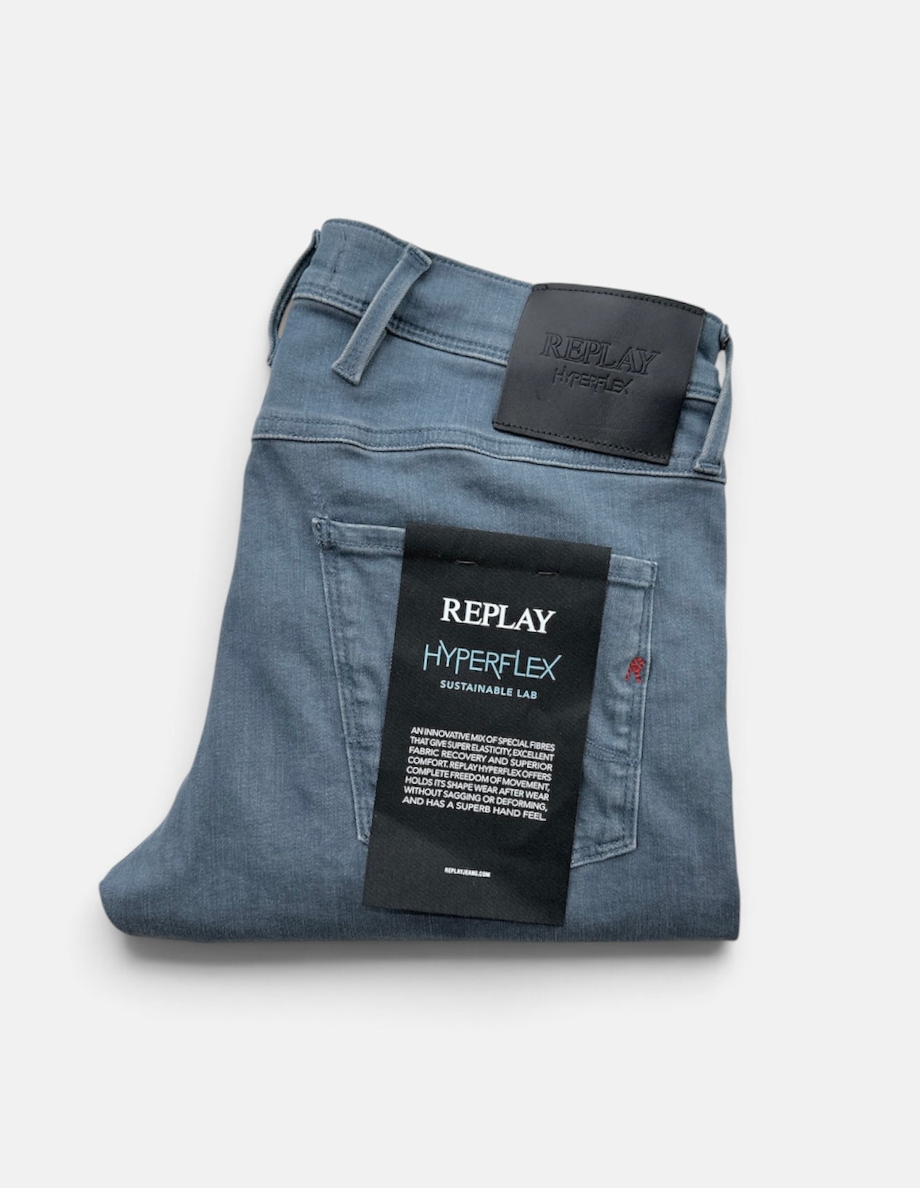 Grey Wash Replay "HYPERFLEX" Anbass Jeans