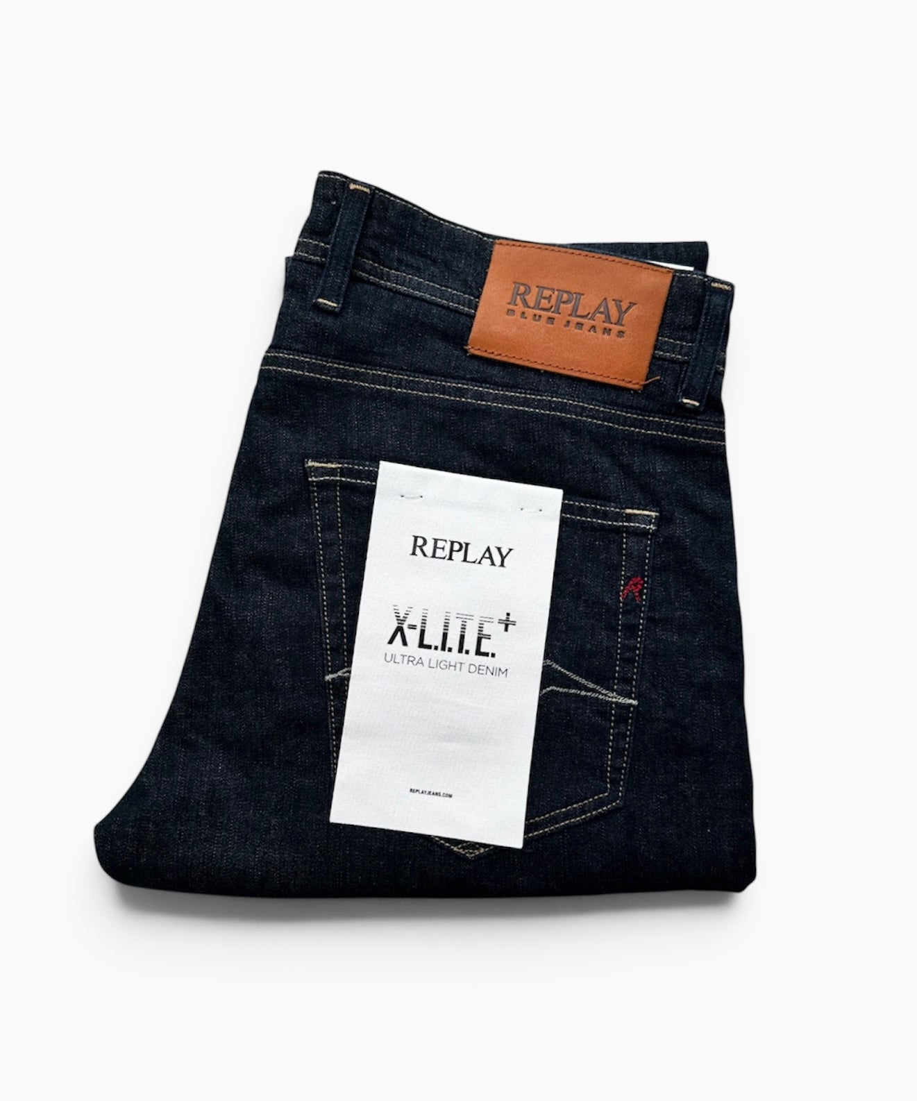 Dark Blue Replay "Ultra Light" Denim "Grover" Jeans