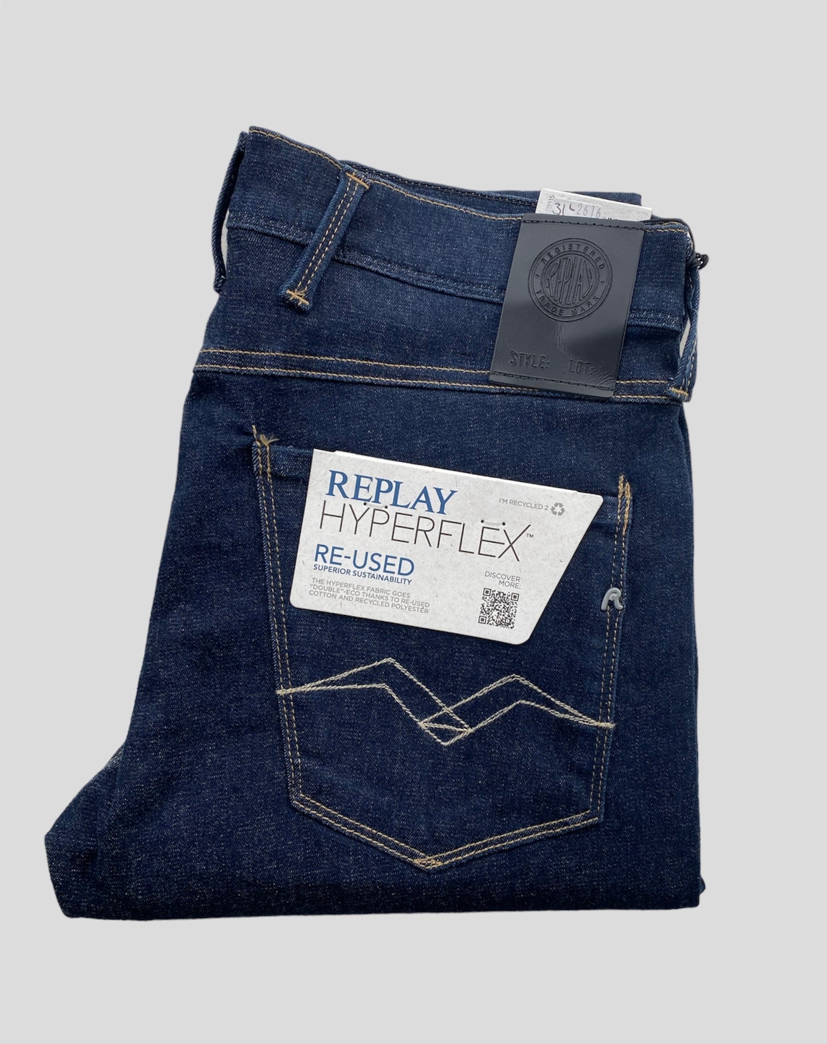 Replay "Hyperflex Anbass" Jeans Dark Blue