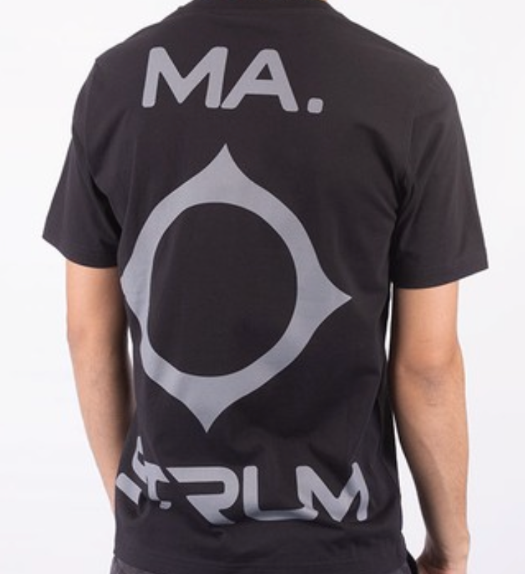 MA.Strum Oversized Back Print T-Shirt Jet Black