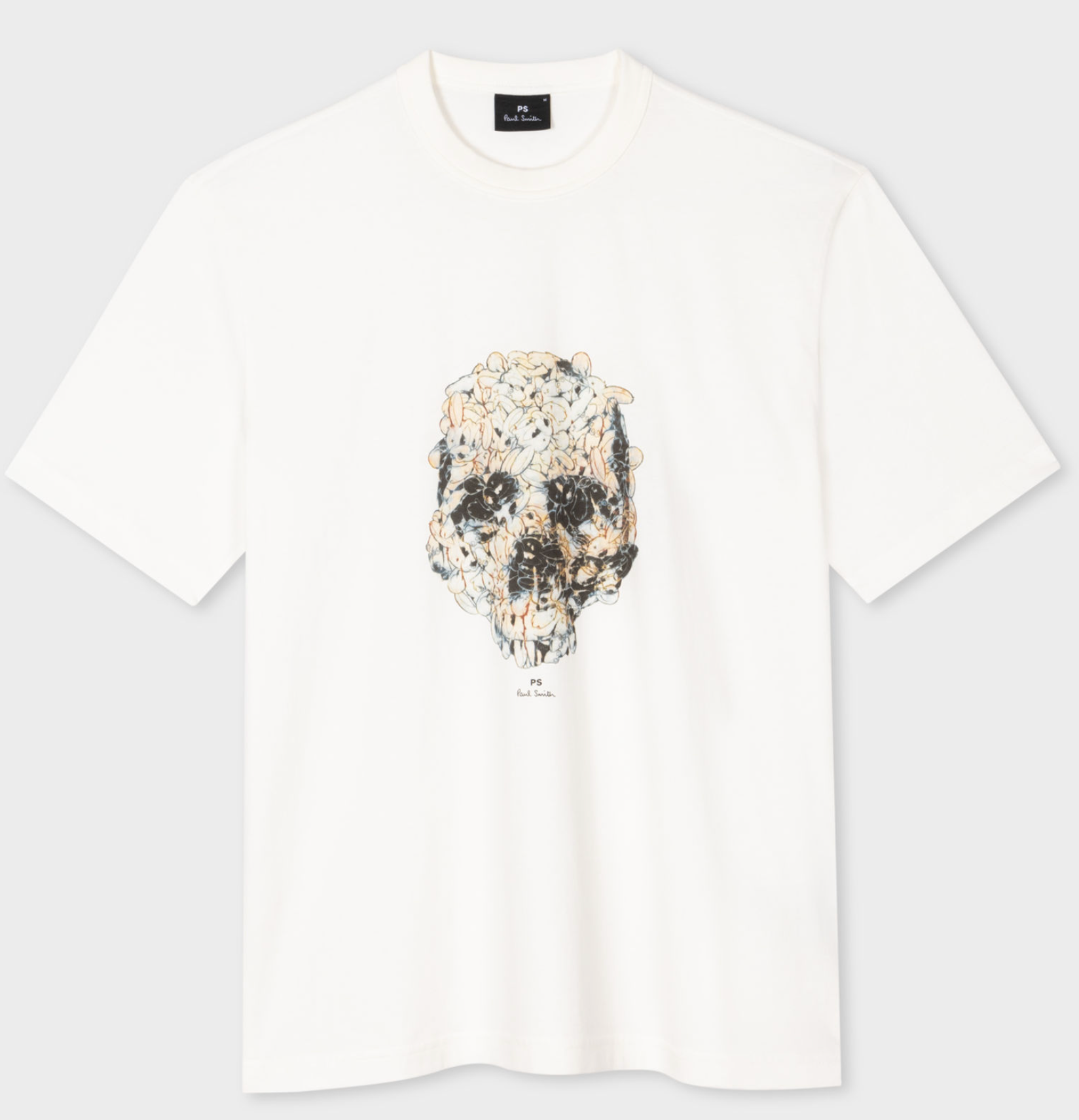 PS Paul Smith Bunny Skull Print T-Shirt Off White