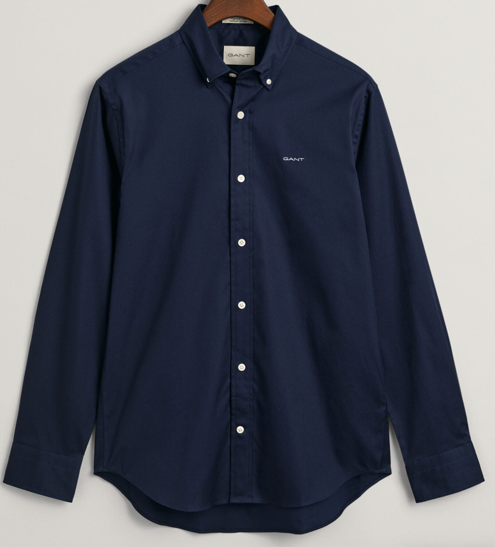 Gant Pinpoint Oxford Shirt Navy