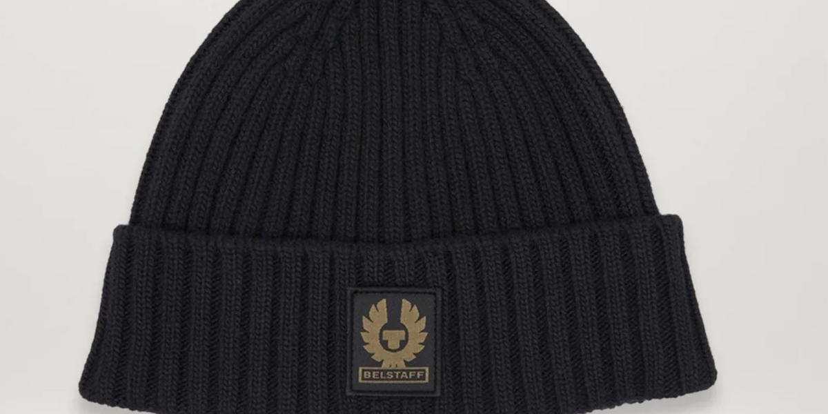 Belstaff Beanie Hat Black Capital Collection