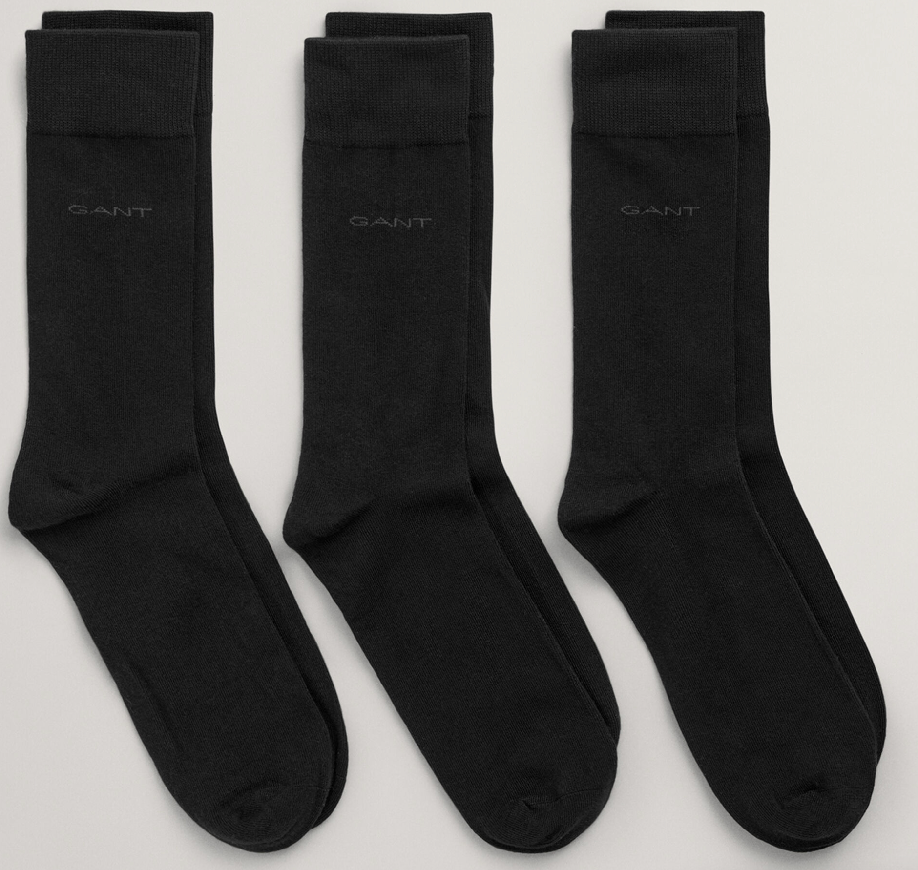 Gant Soft Cotton Socks 3 Pack Black