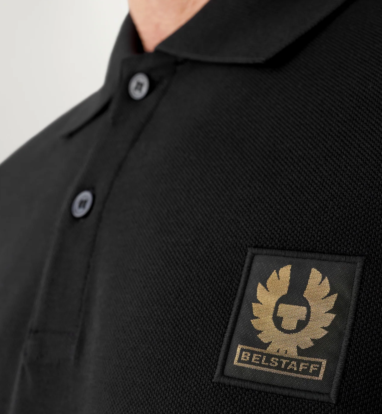 Belstaff Polo Shirt Long Sleeve Black