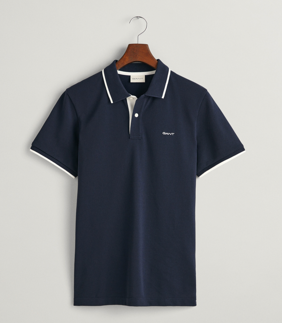 Gant Pique Polo Shirt Navy