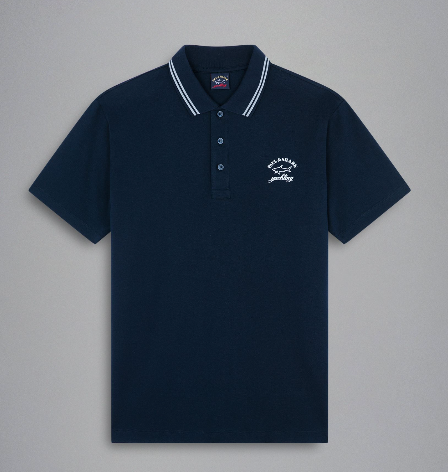 Paul&SharkDouble Tipping Polo Shirt Navy