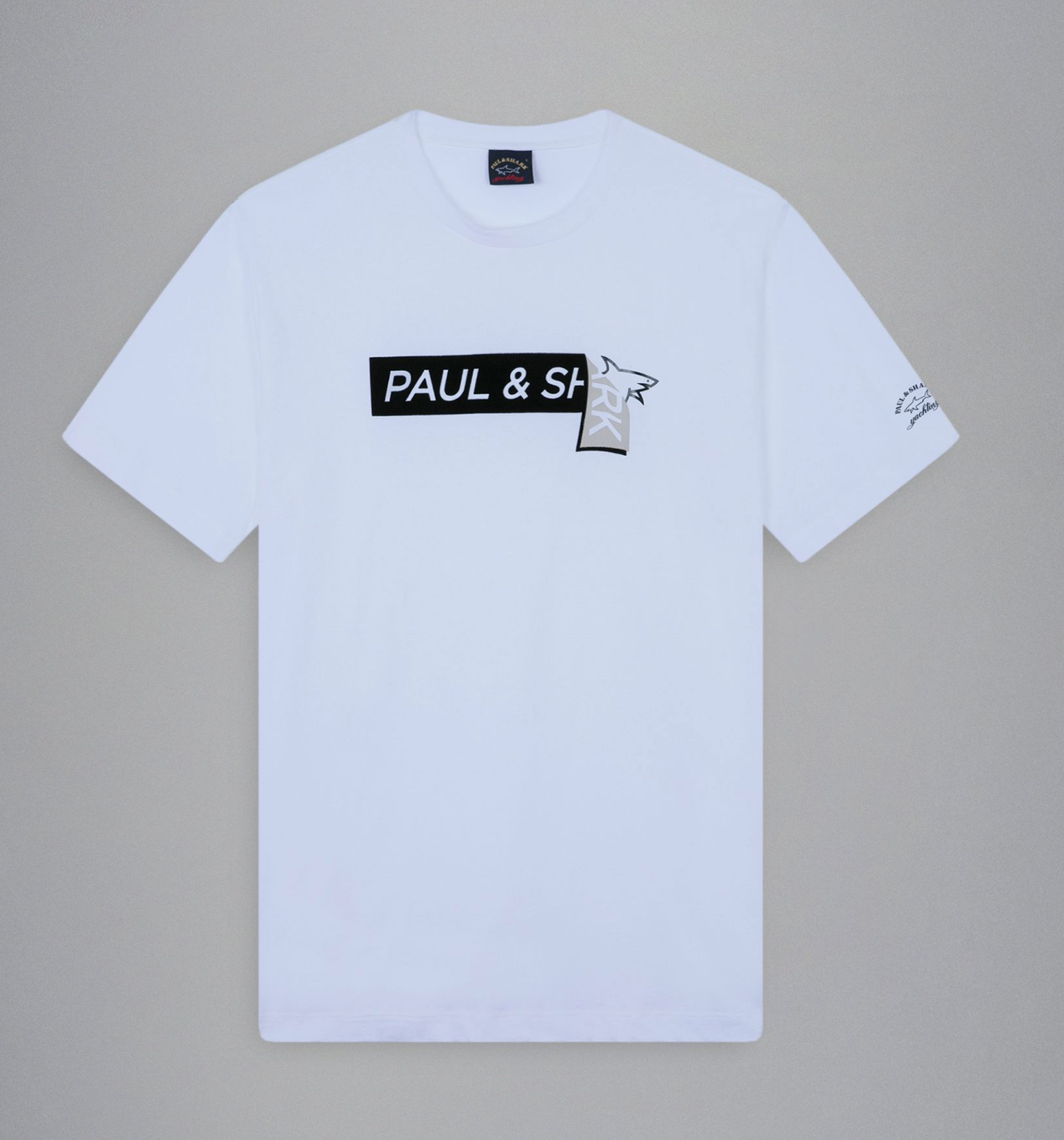 Paul&Shark Flock Print Tee White