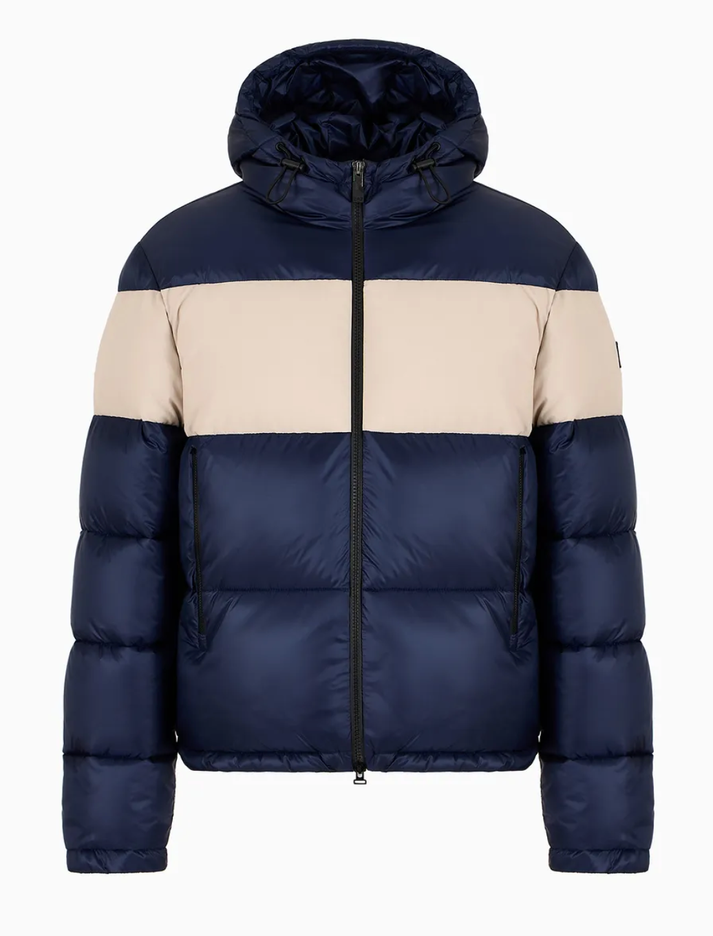 EA7 By Emporio Armani Hooded Quilt Jacket Navy