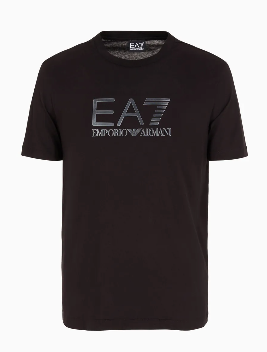 EA7 Large Textured Logo T-Shirt Black