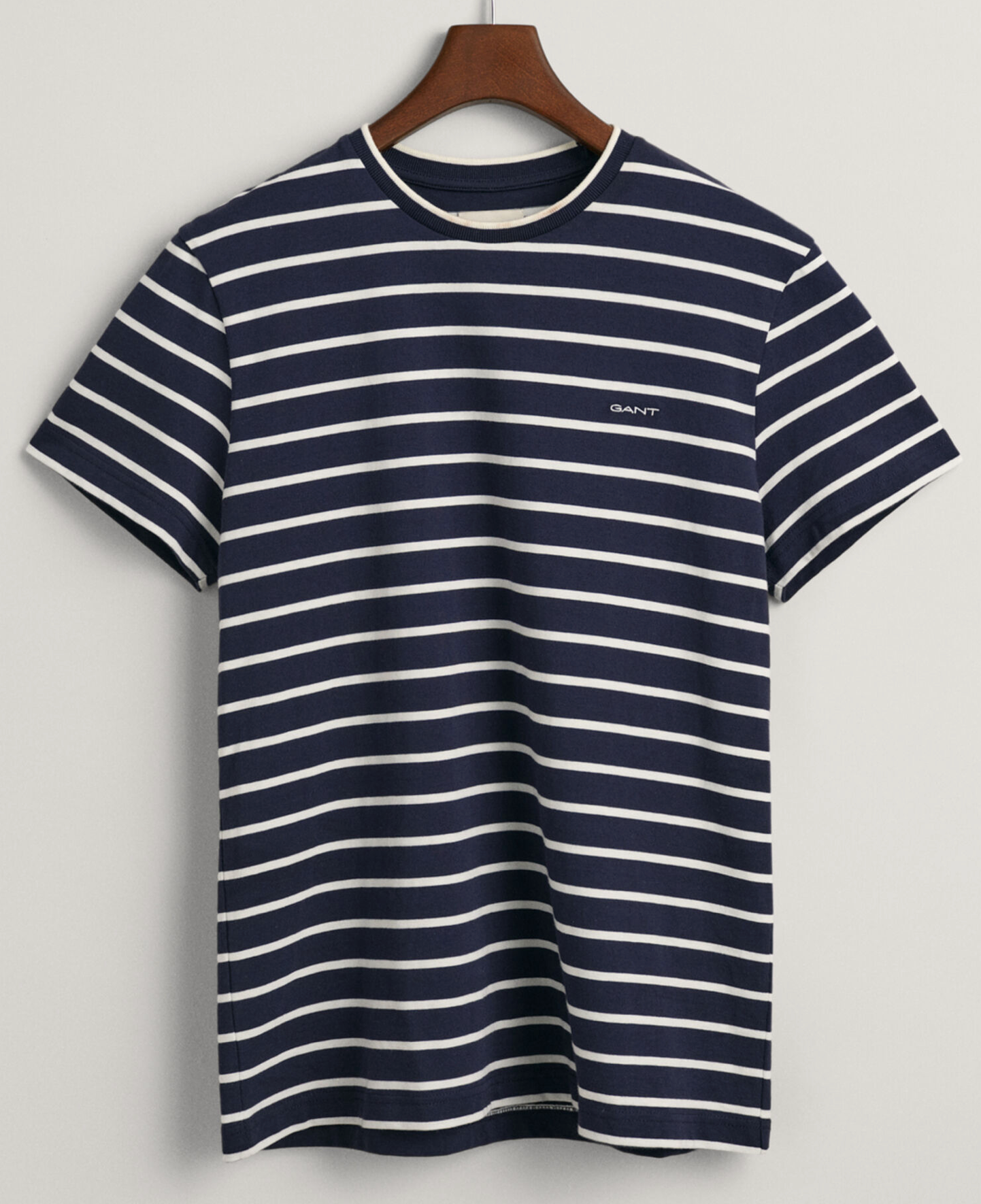 Gant Striped SS T-Shirt Ecru/Navy