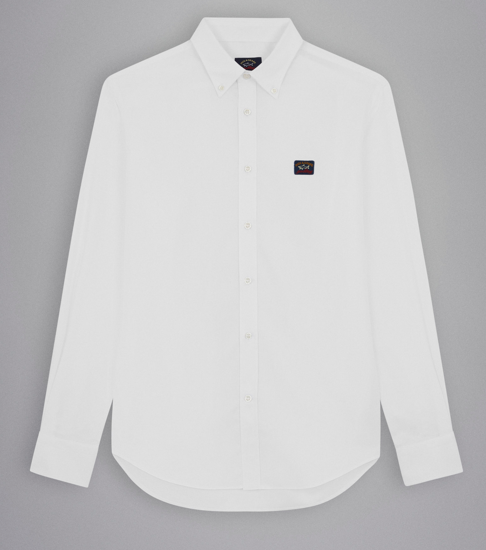 Paul & Shark Logo Patch Oxford Shirt White