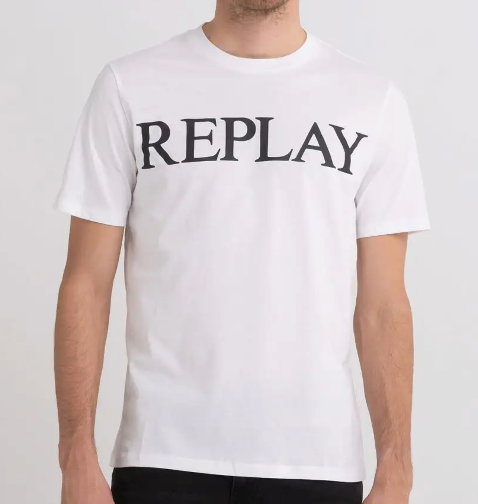 Replay Chest Print T-Shirt White