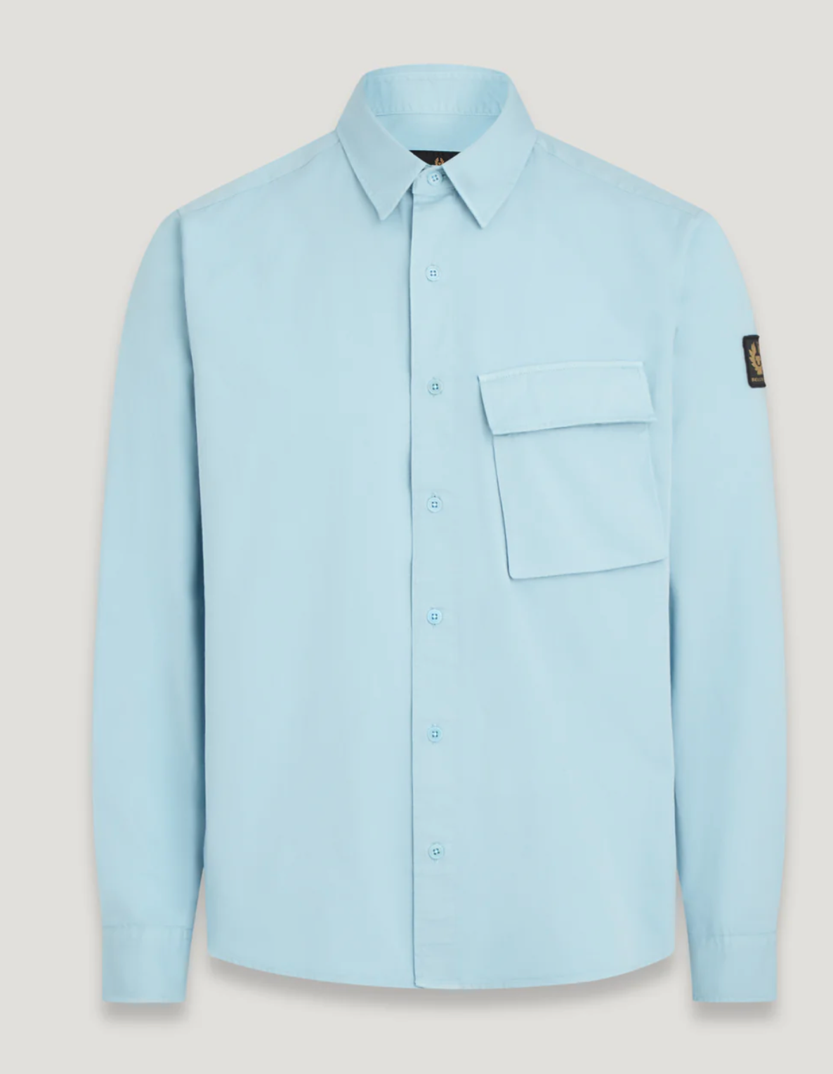 Belstaff "Scale" Long Sleeve Shirt Skyline Blue
