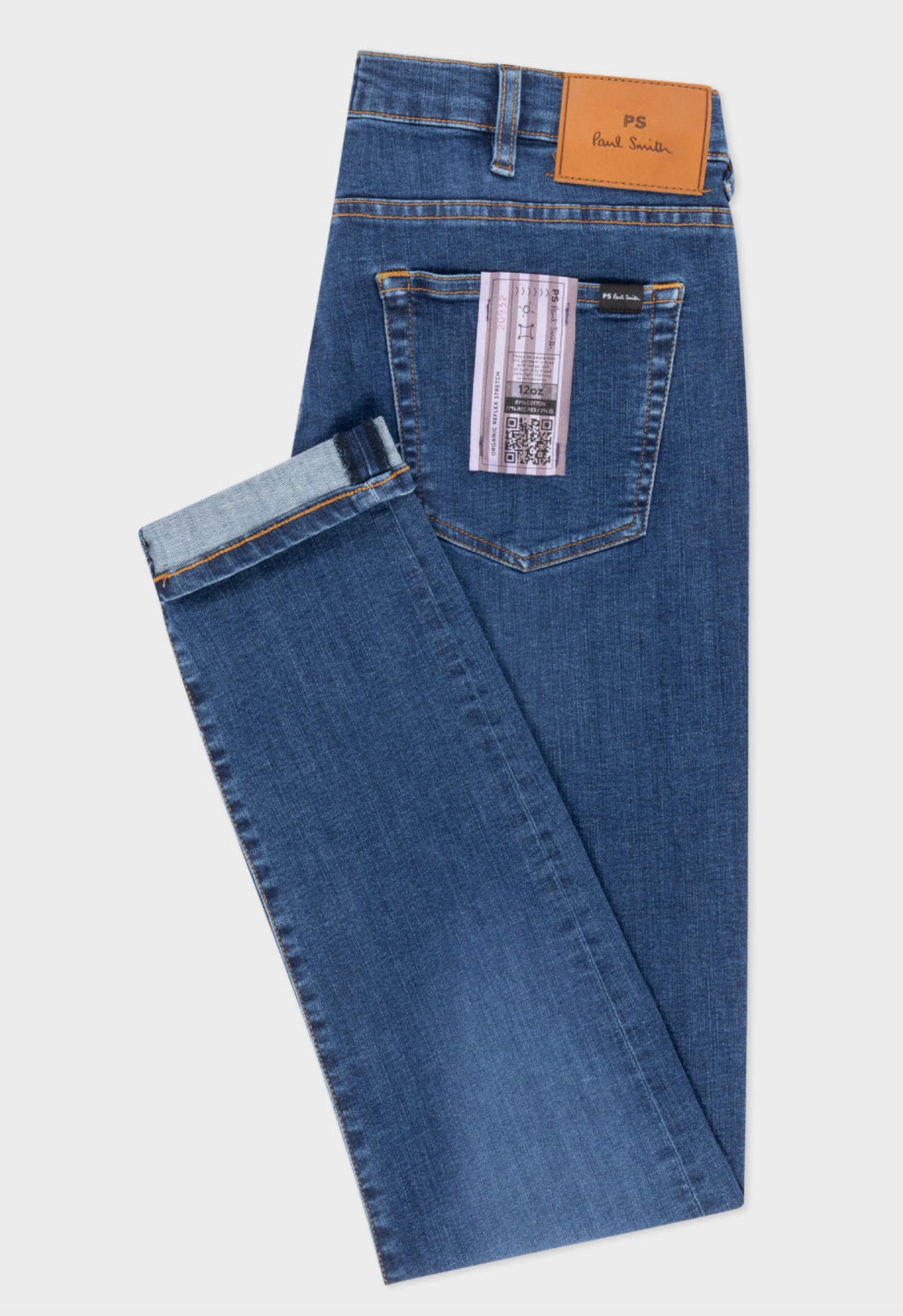 PS Paul Smith "REFLEX" Tapered Jeans Mid Blue