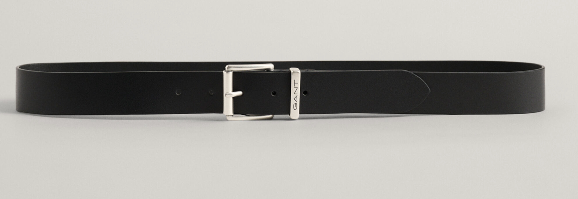 Gant Logo Leather Belt Black