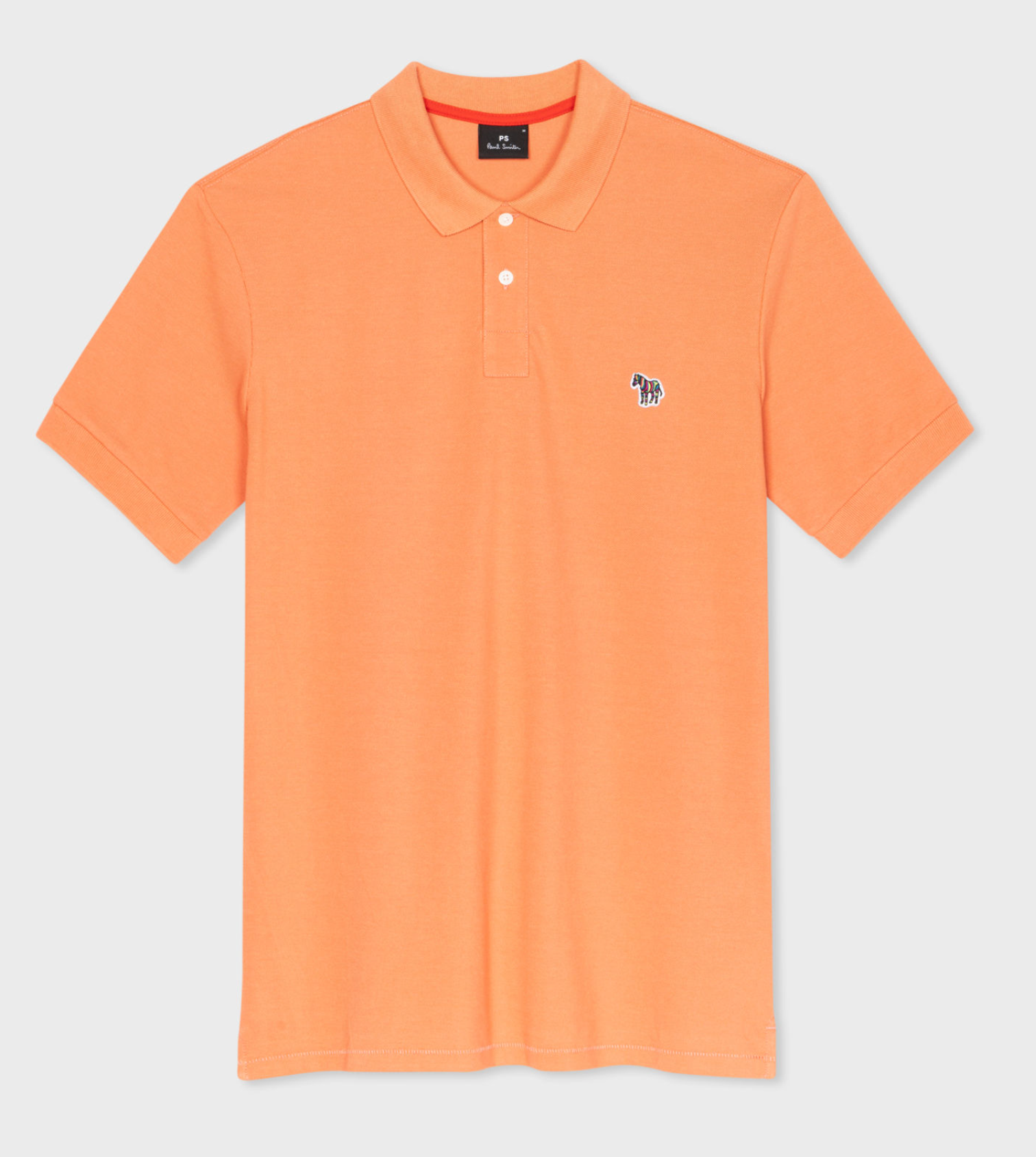 PS Paul Smith Zebra Polo Shirt Orange