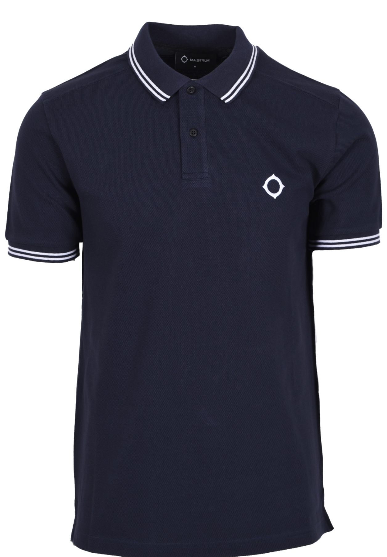 MA.Strum Double Tipped Polo Short Sleeve Navy