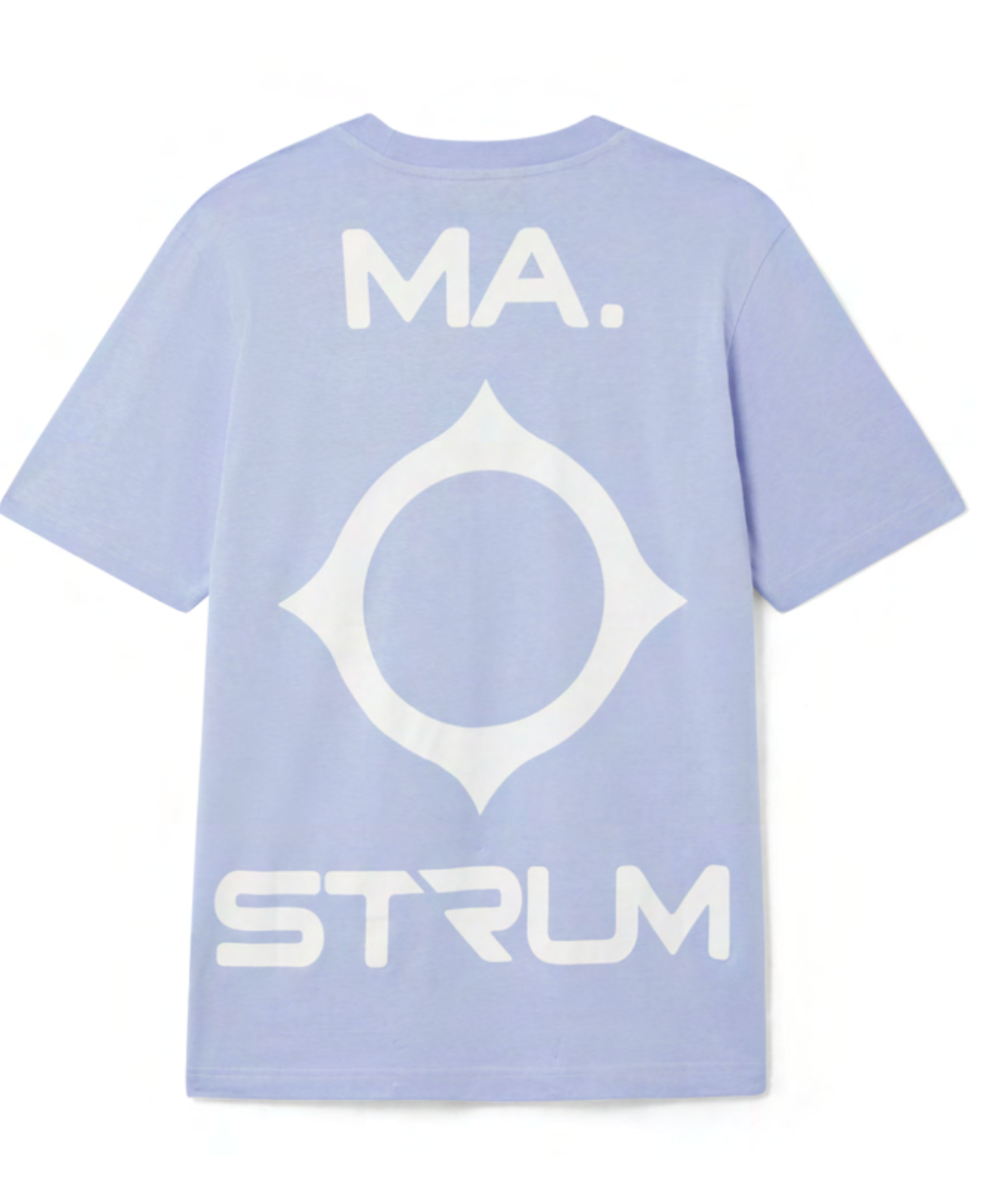 MA.Strum Oversized Back Print T-Shirt Lavender