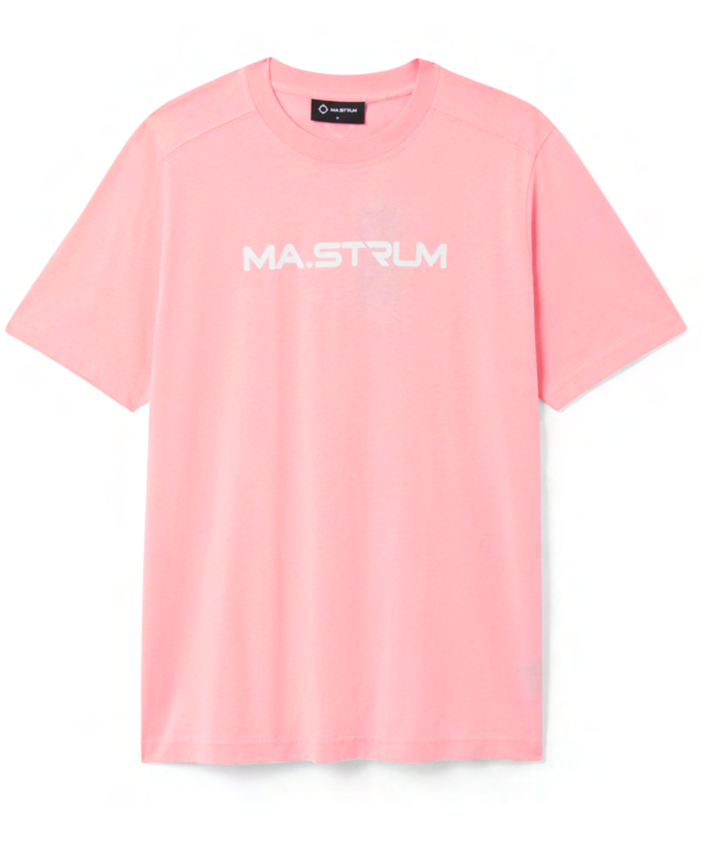 MA. Strum Chest Print T-Shirt Candy