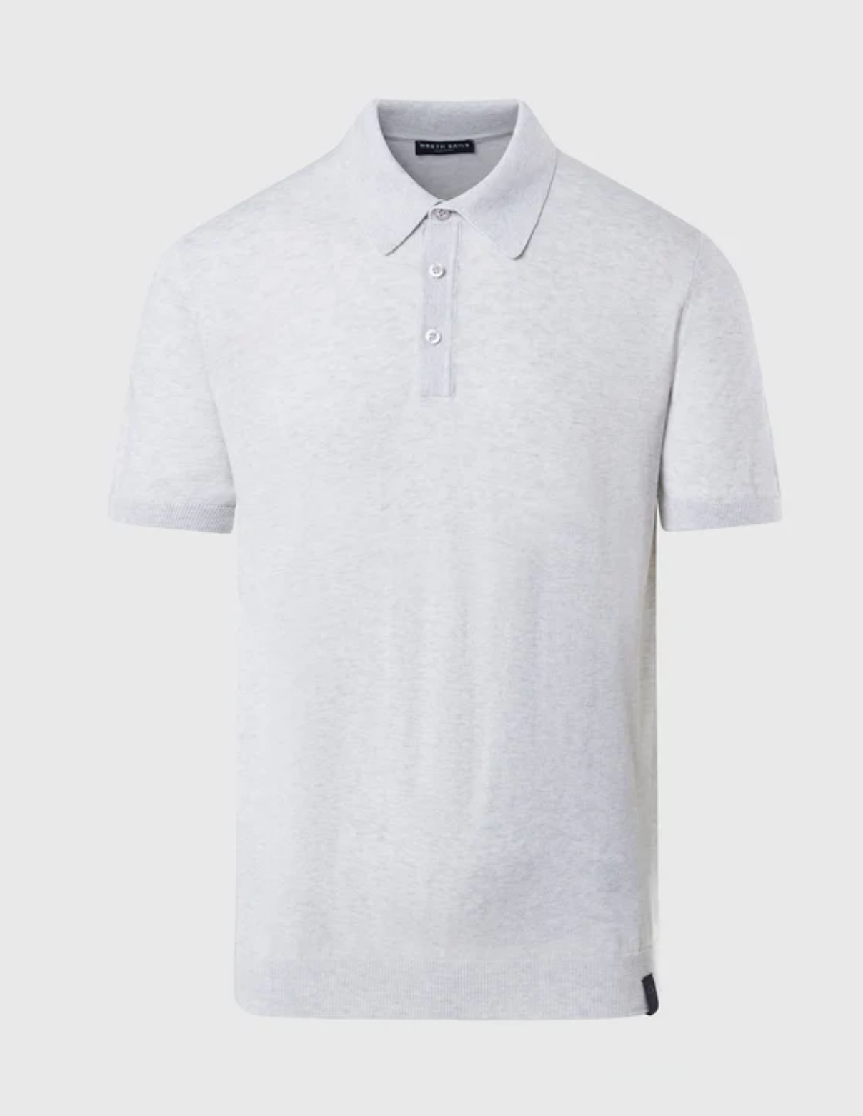 North Sails Knitted Polo Shirt Light Grey