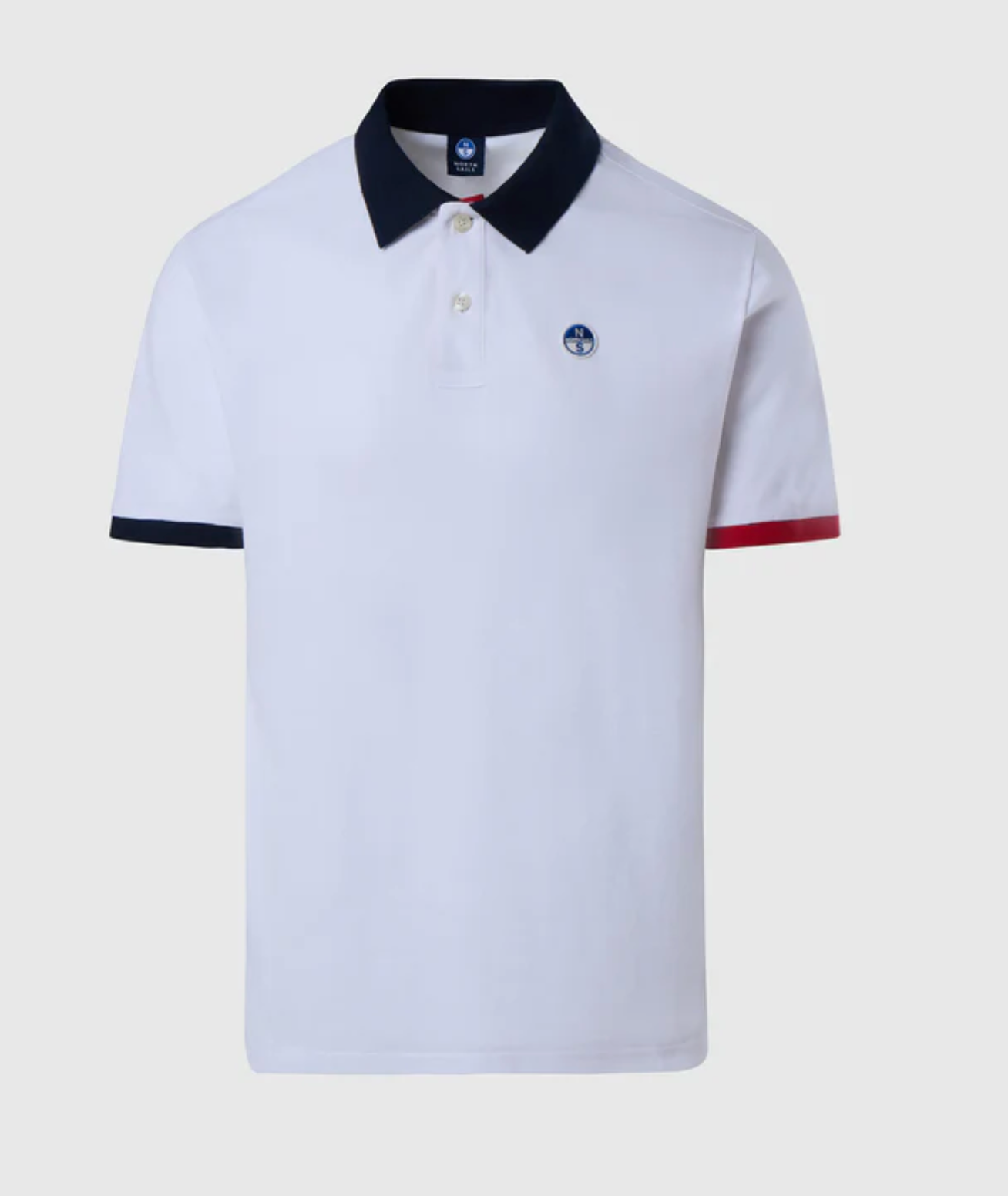 North Sails Contrast Collar Polo Shirt White