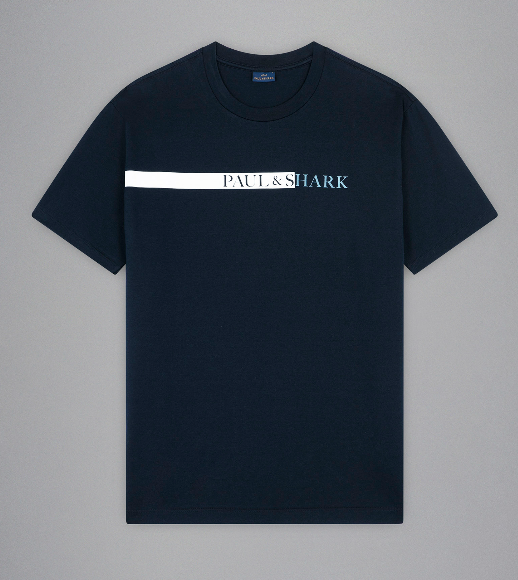 Paul&Shark Chest Print Tee Navy Blue