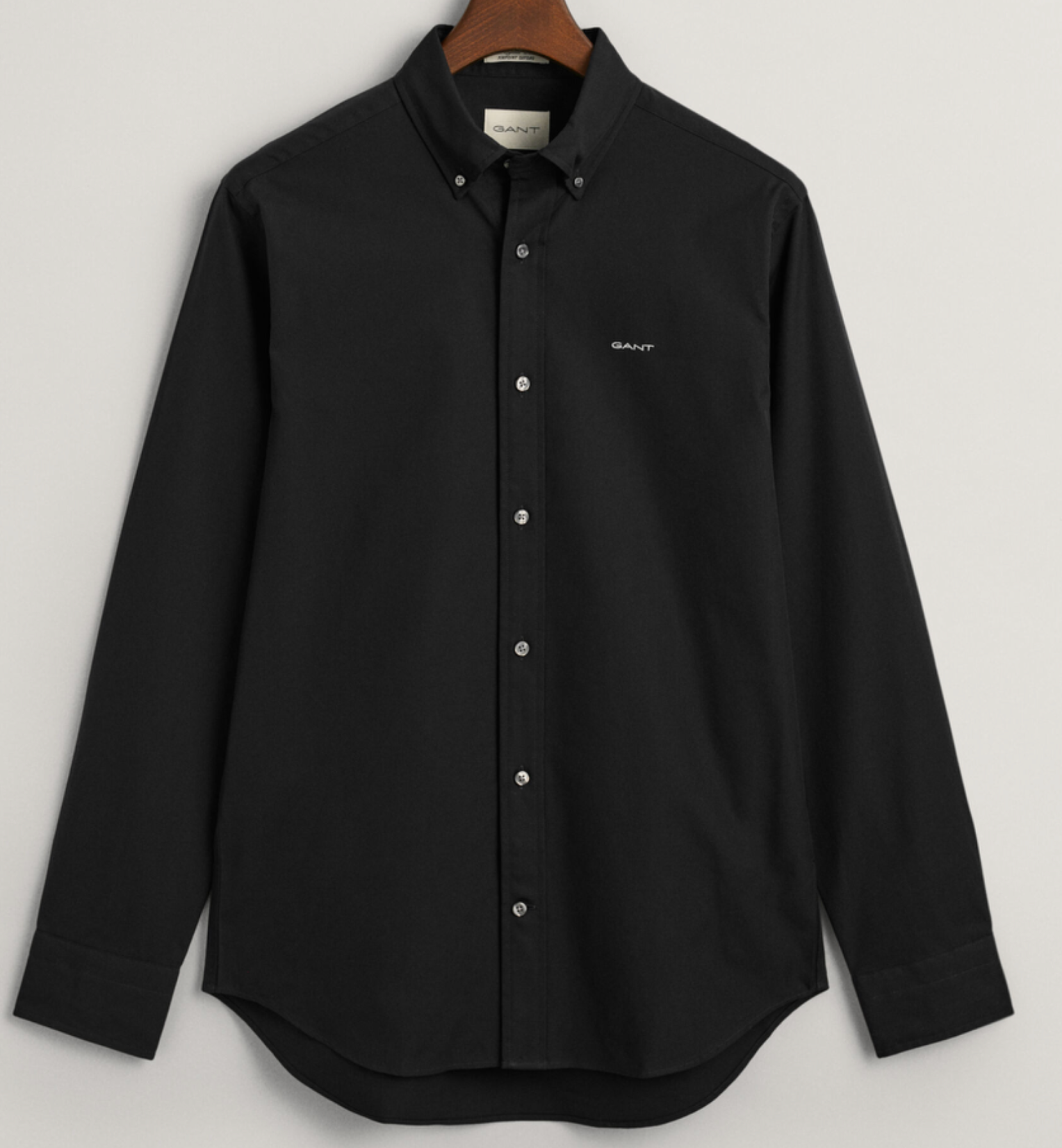 Black Gant Pinpoint Oxford Shirt