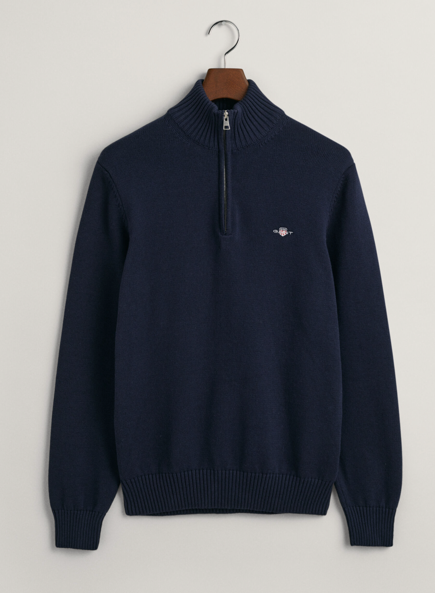 Evening Blue Gant  Casual Half Zip Knit