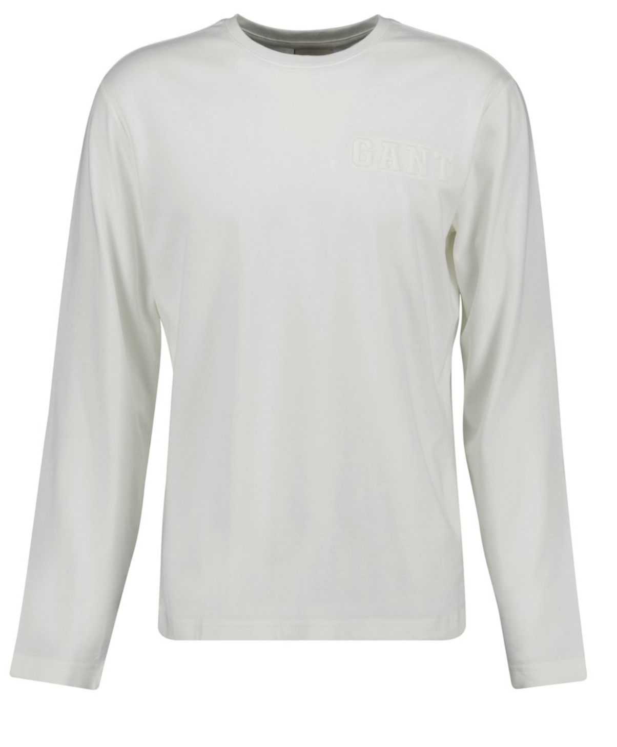 Eggshell Gant Embossed  L/S Tee Shirt