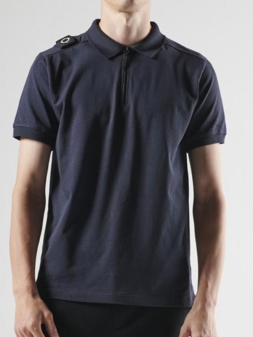 Ink Navy MA.Strum S/S Zip Polo Shirt