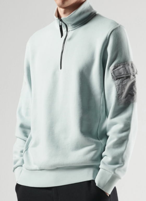 Mist Grey MA.Strum Quarter Zip Sweatshirt