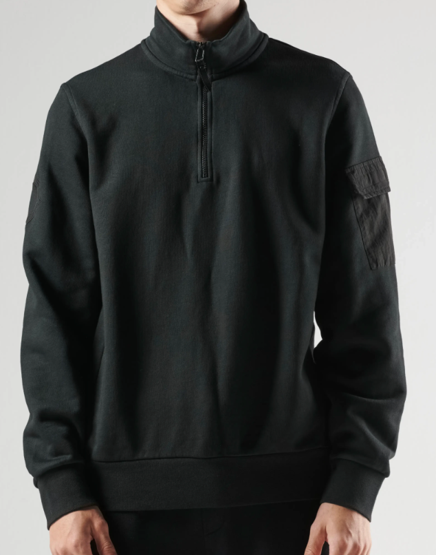 Black MA.Strum Quarter Zip Sweatshirt