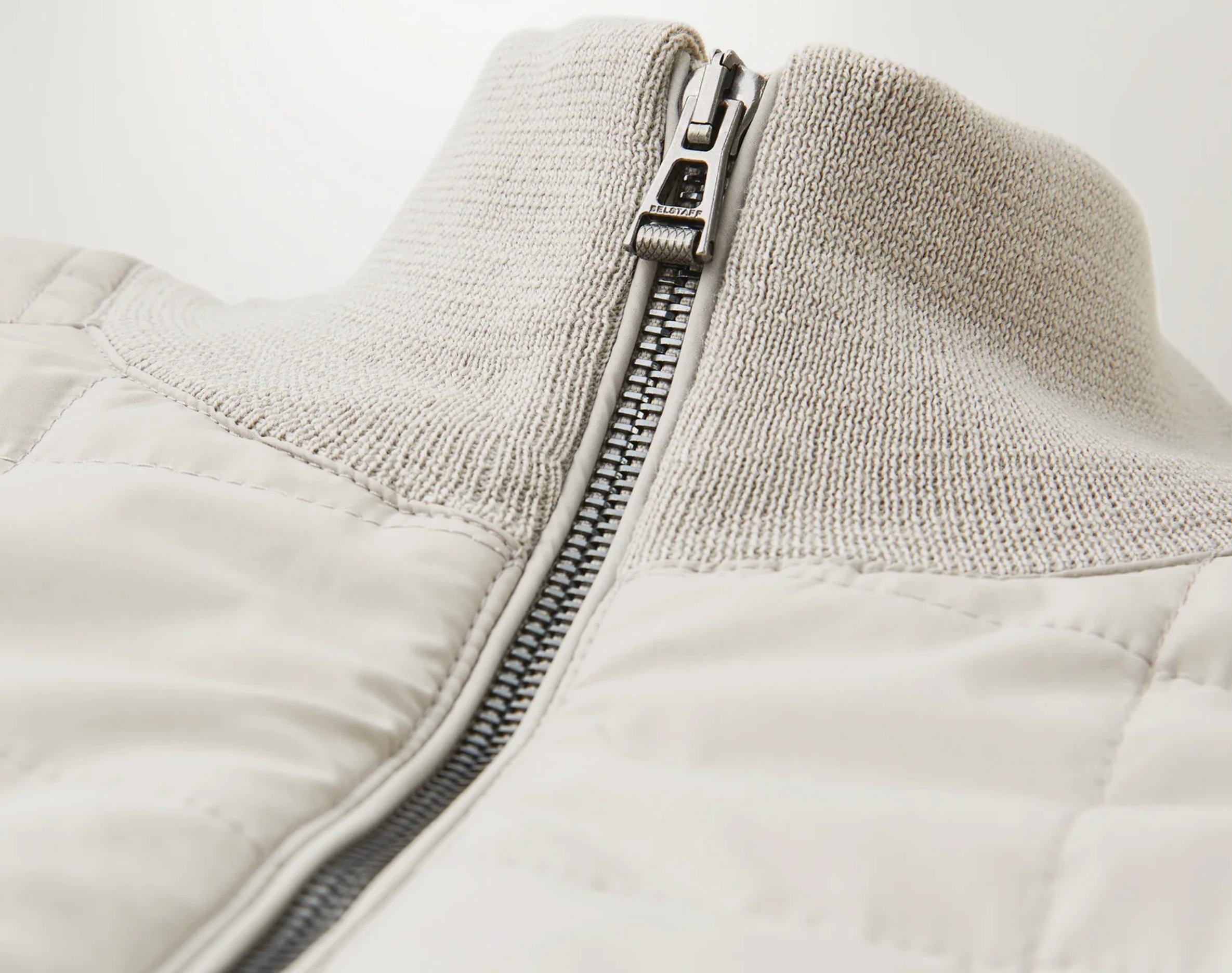 Chrome Grey "KELBROOK" Full Zip Cardigan