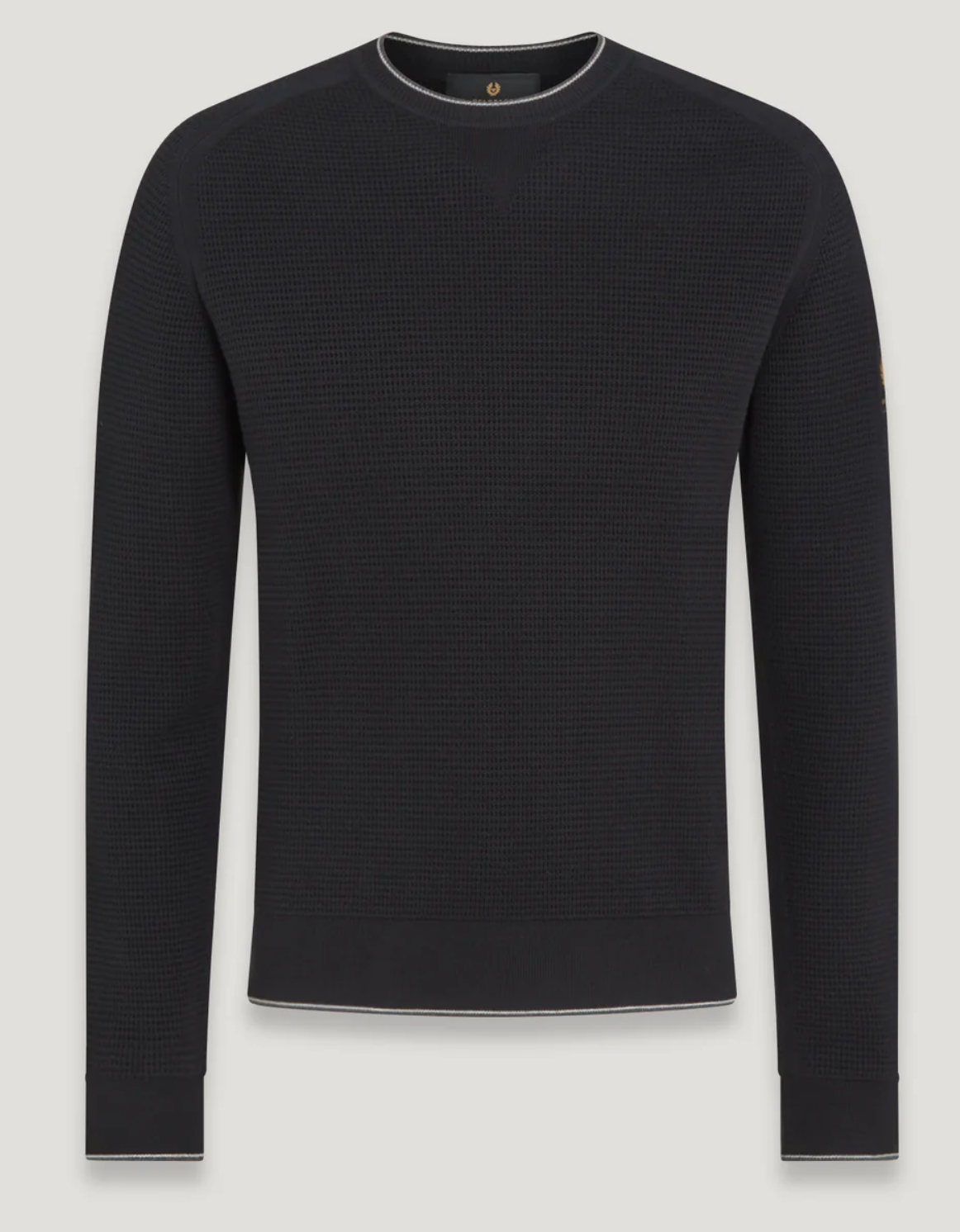 Black Belstaff "Cole" Crew Neck Knit