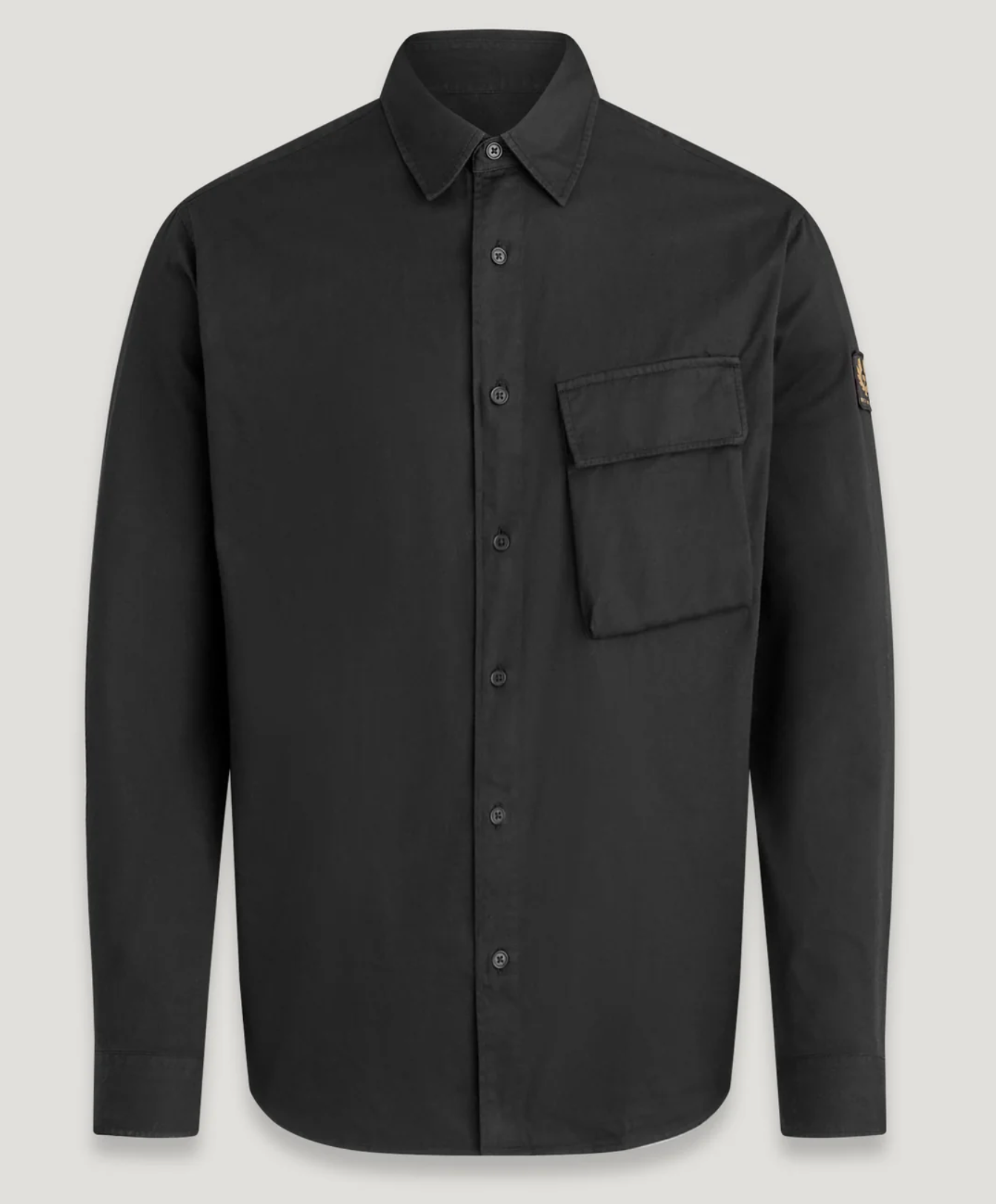 Black Belstaff "Scale" Long Sleeve Shirt