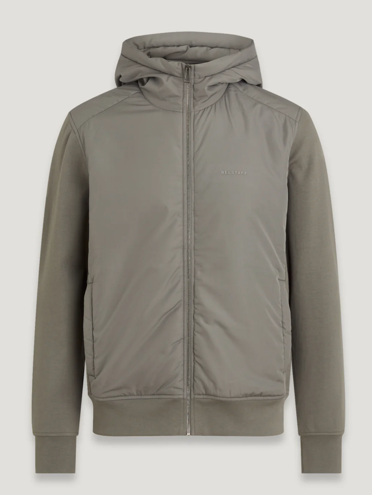 Gunmetal Belstaff "ALLOY"  Full Zip Hoodie