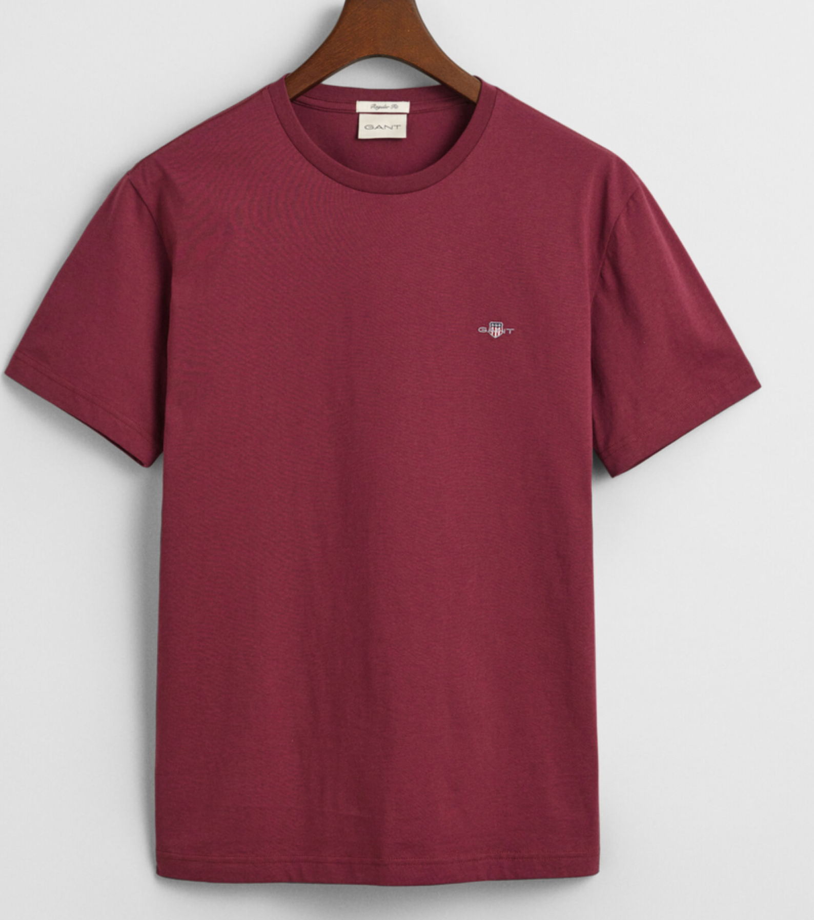 Wine Red Gant Basic T-Shirt