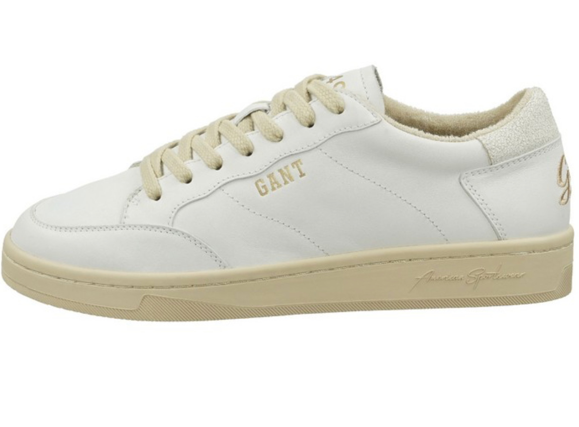 White Gant Prepus Leather Sneaker Capital Collection