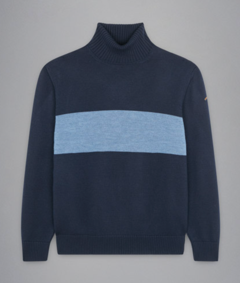 Paul & Shark Roll Neck Knitted Jumper Navy