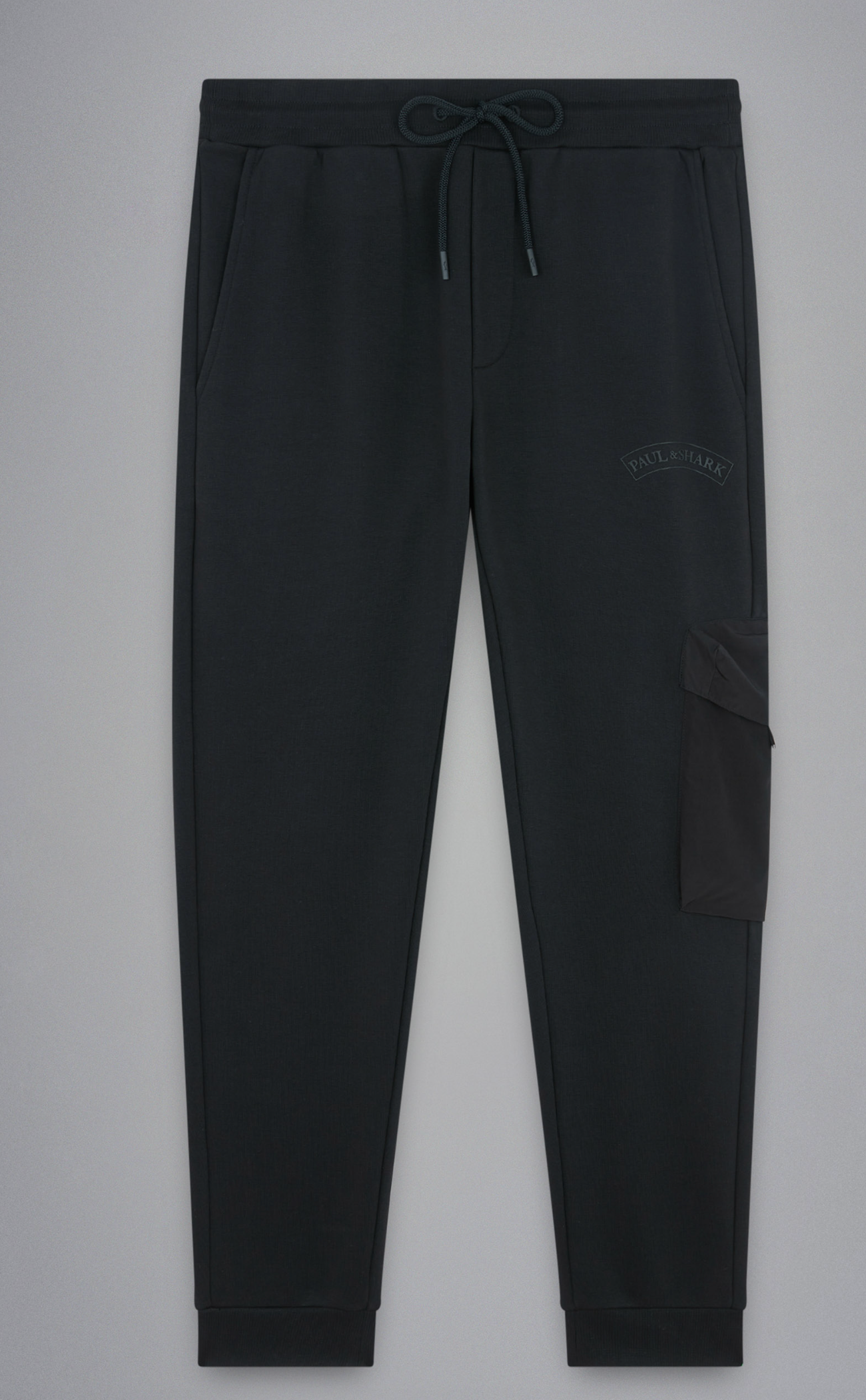 Black Paul & Shark Logo Tracksuit Bottoms