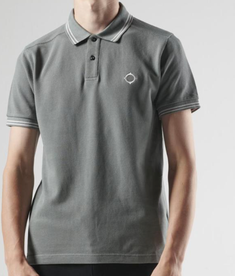 Sedona Grey MA.Strum Double Tipped Polo Short Sleeve