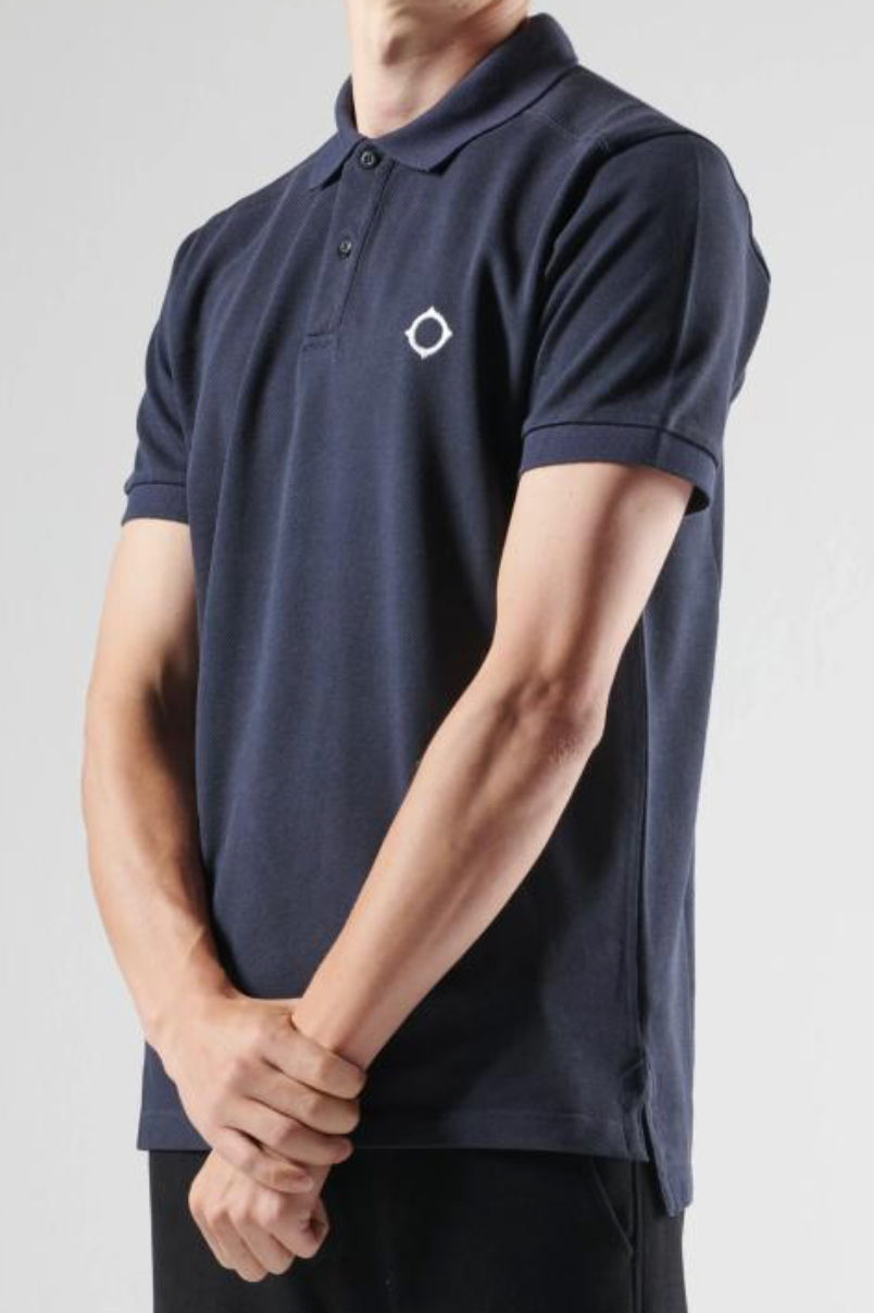 MA.Strum Pique Polo Shirt S/S Navy