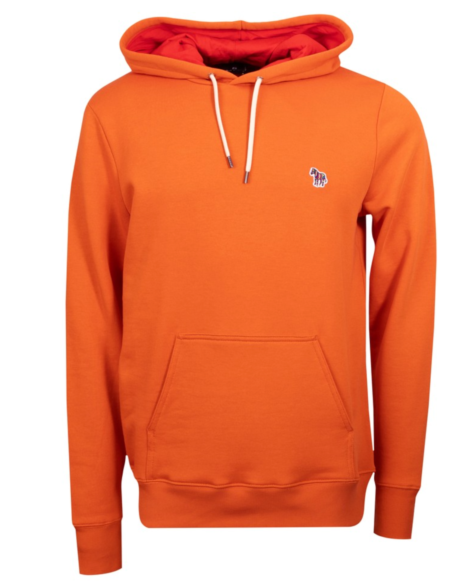 PS  Paul Smith Zebra Logo Organic Cotton  Hoodie Orange