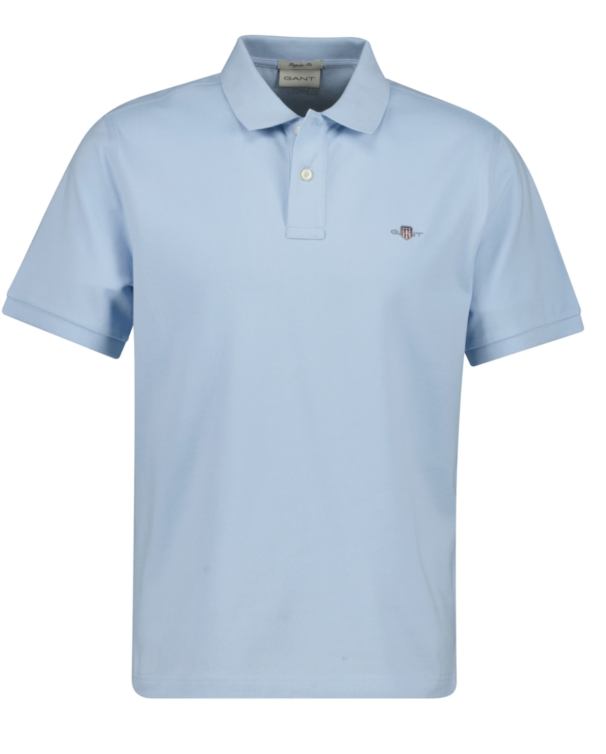 Gant Men Blue Regular Fit Solid Polo Tshirt