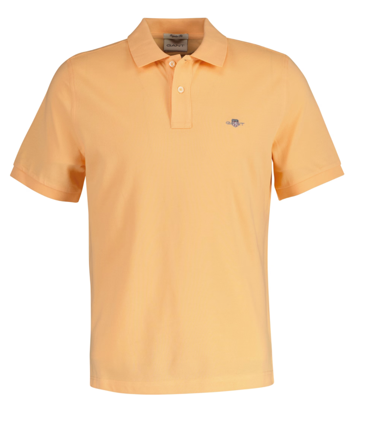 Peachy Orange Gant "Regular Shield" Polo Shirt