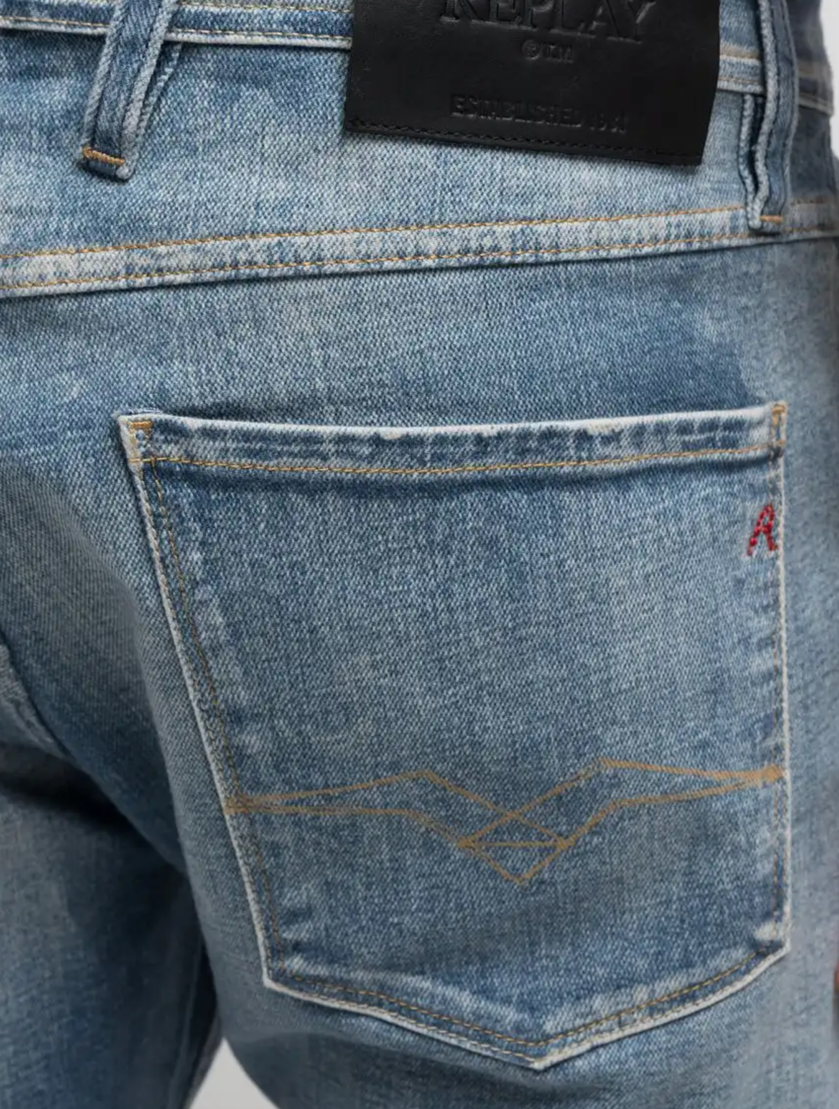 Light Blue Replay " AI WASH" Anbass Jeans