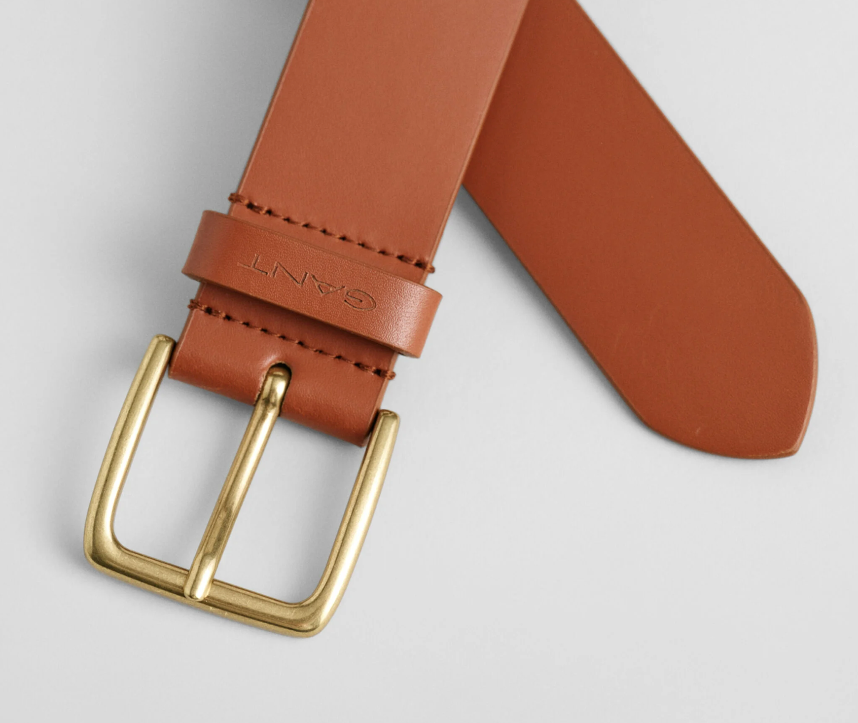 Cognac Gant Leather Belt