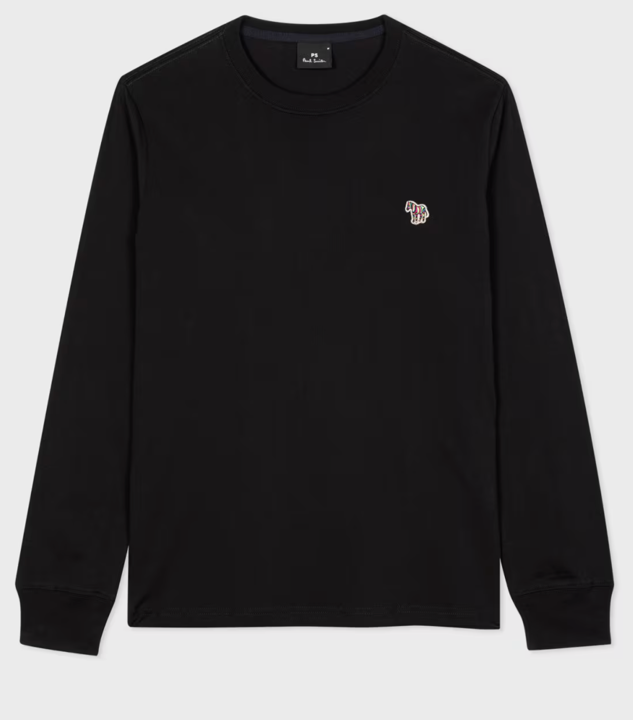 Black Paul Smith  "Zebra Logo " Long Sleeve T-Shirt