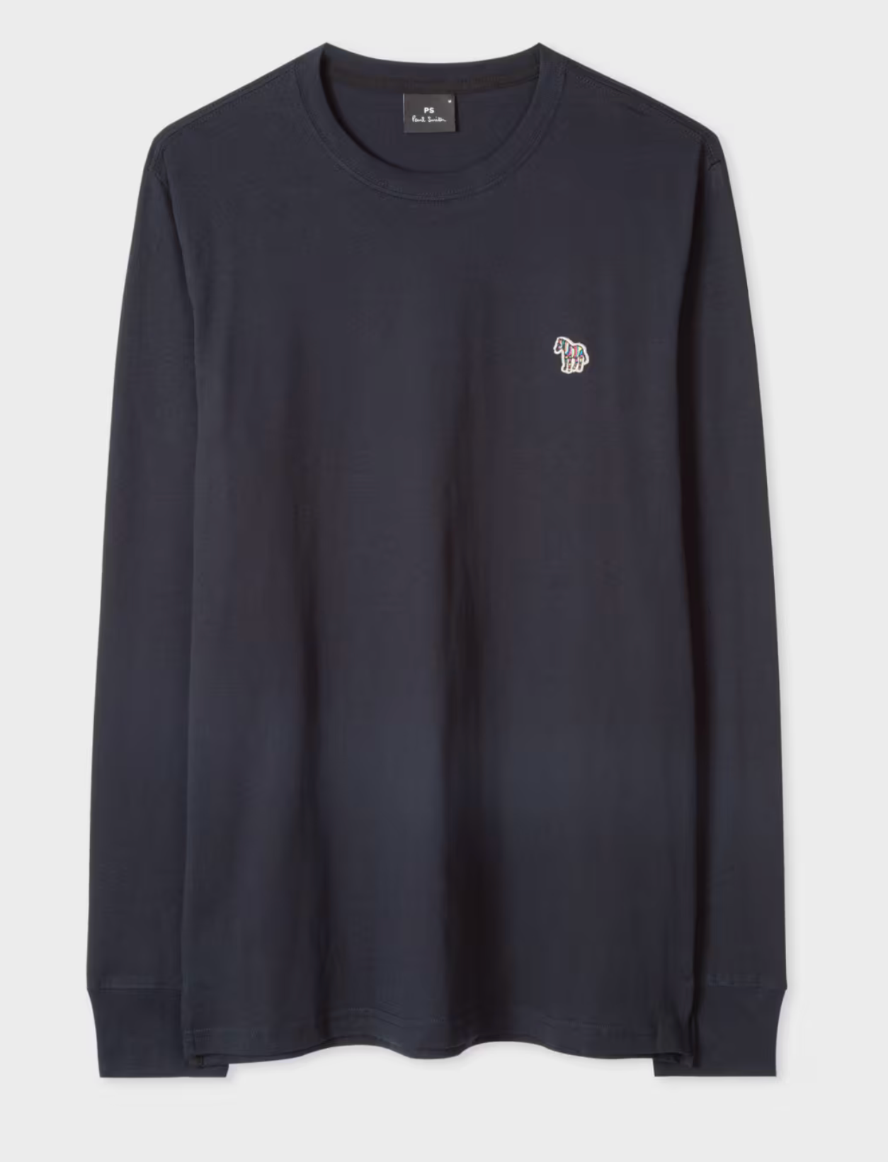 Dark Navy Paul Smith  "Zebra Logo " Long Sleeve T-Shirt